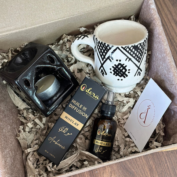 Duo 2 coffrets cadeaux Mauve et noir