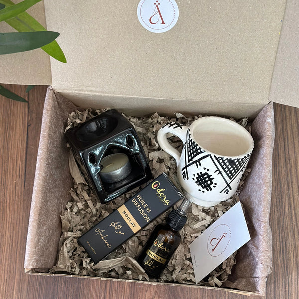 Duo 2 coffrets cadeaux Mauve et noir