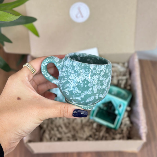 Coffret cadeau artisanal mini turquoise