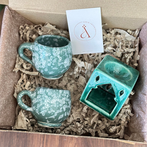 Coffret cadeau artisanal mini turquoise