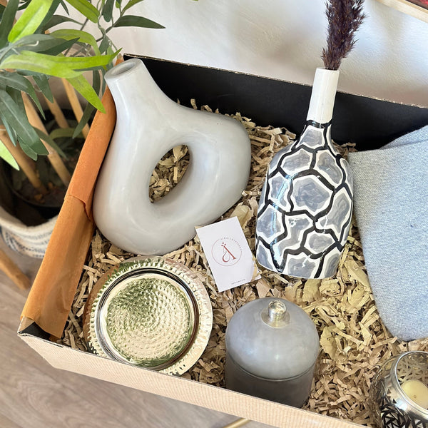 Coffret cadeau artisanal XL Zellige gris