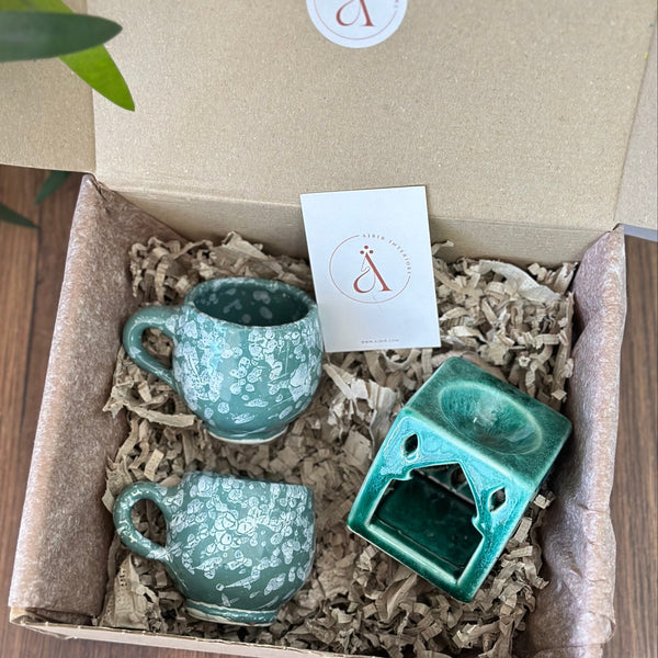 Coffret cadeau artisanal mini turquoise