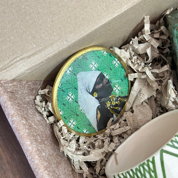 Coffret cadeau artisanal mini amazigh vert