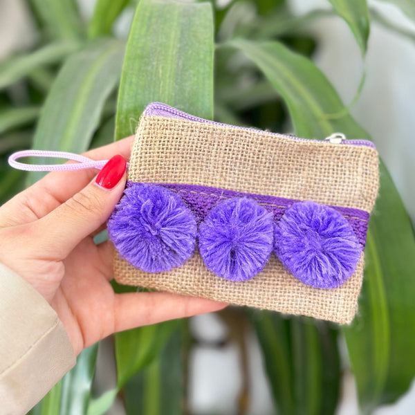 Porte monnaie à pompons - Ajbir