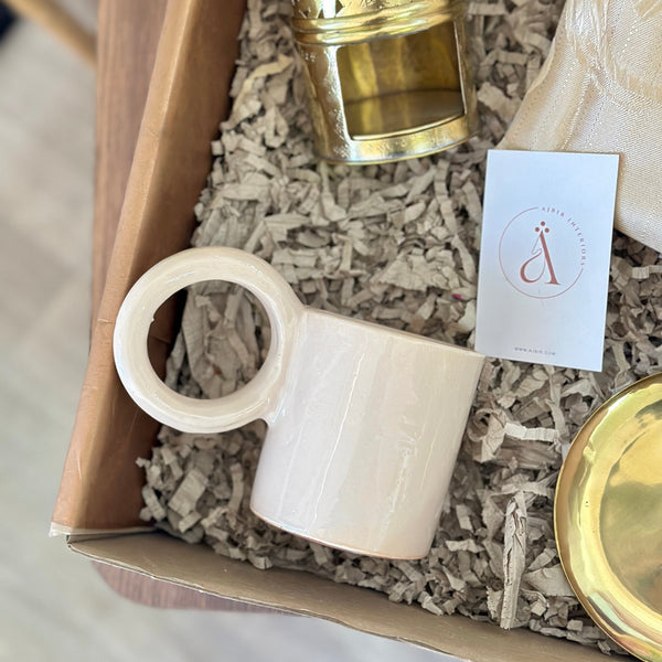 Coffret cadeau artisanal Kdib beige doré