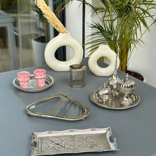 Verre beldi rose moucheté - Ajbir