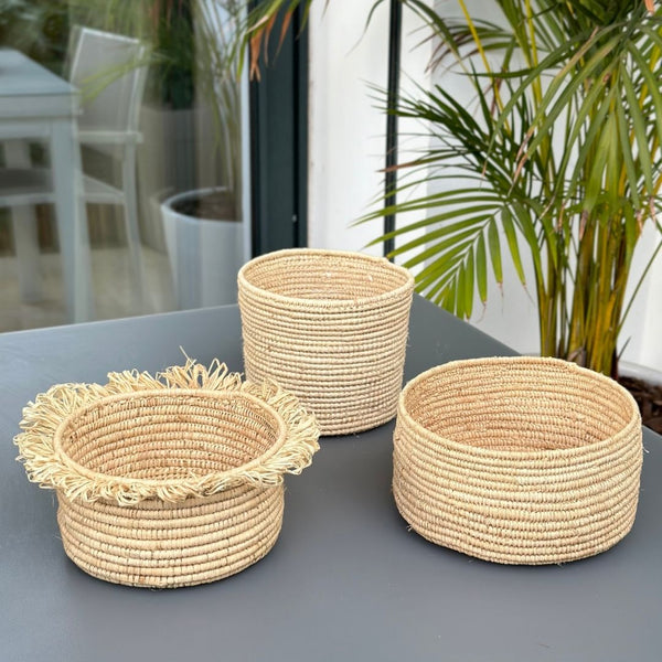 Panier Anouz rond naturel - Ajbir