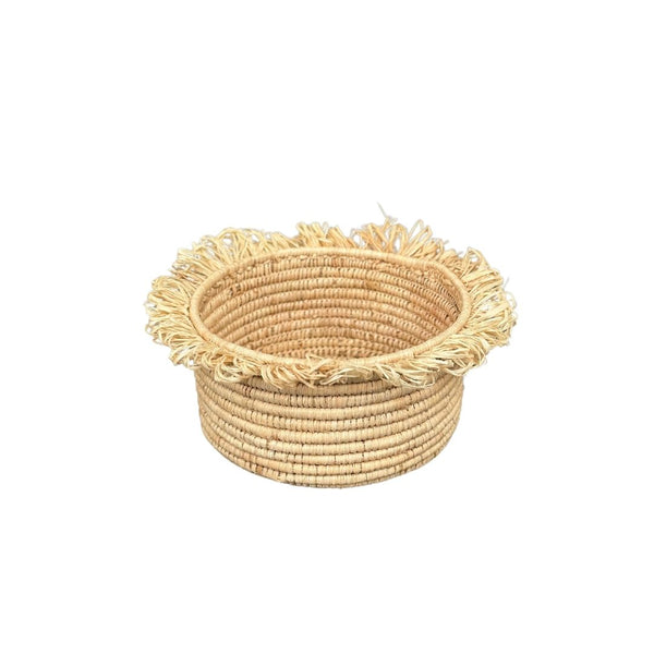 Panier Anouzà franges naturel - Ajbir