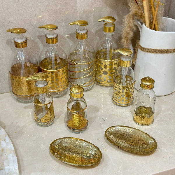 Porte savon arrondi doré en cuivre - Ajbir