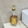 Distributeur de savon en verre et laiton doré grand Zwak - Ajbir