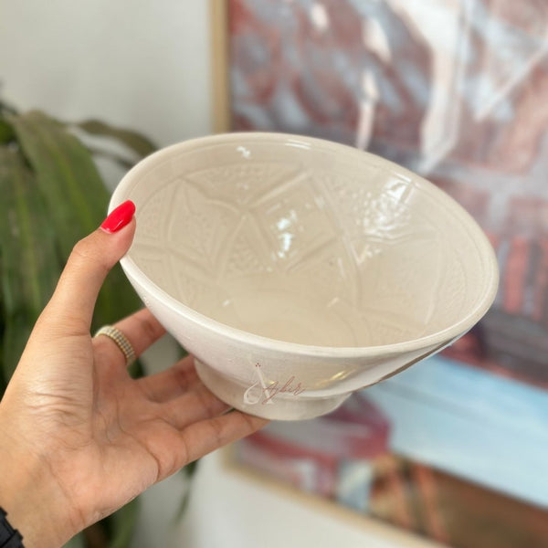 Bol Tizwelt blanc 12cm