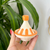 Mini Tagine rayé orange (sel et poivre) - Ajbir