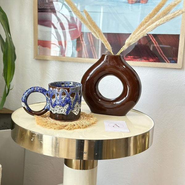 Mug anse milieu moucheté