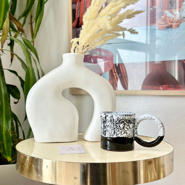 Mug anse milieu moucheté