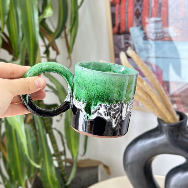 Mug anse milieu moucheté - Ajbir