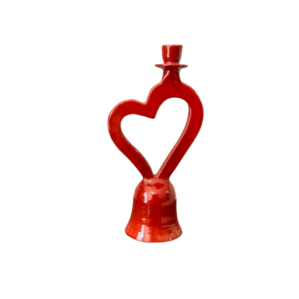 Porte bougie coeur rouge - Ajbir