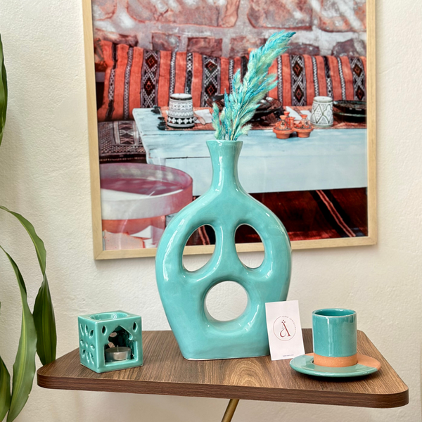 Vase Tamunt turquoise - Ajbir