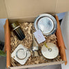 Coffret cadeau artisanal argentée martelée