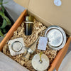 Coffret cadeau artisanal argentée martelée