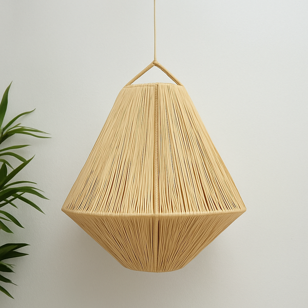 Suspension artisanale en raphia 3