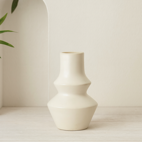 Vase Taboukalt mat blanc