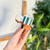 Mini tasse bicolore rayé