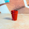 Petit verre artisanal Anir rouge