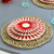 Set de 3 assiettes Tafoukt Rouge rayé