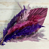 Bouquet plantes séchées mauve