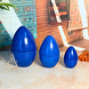 Œuf décoratif artisanal en céramique Tazdayt Bleu