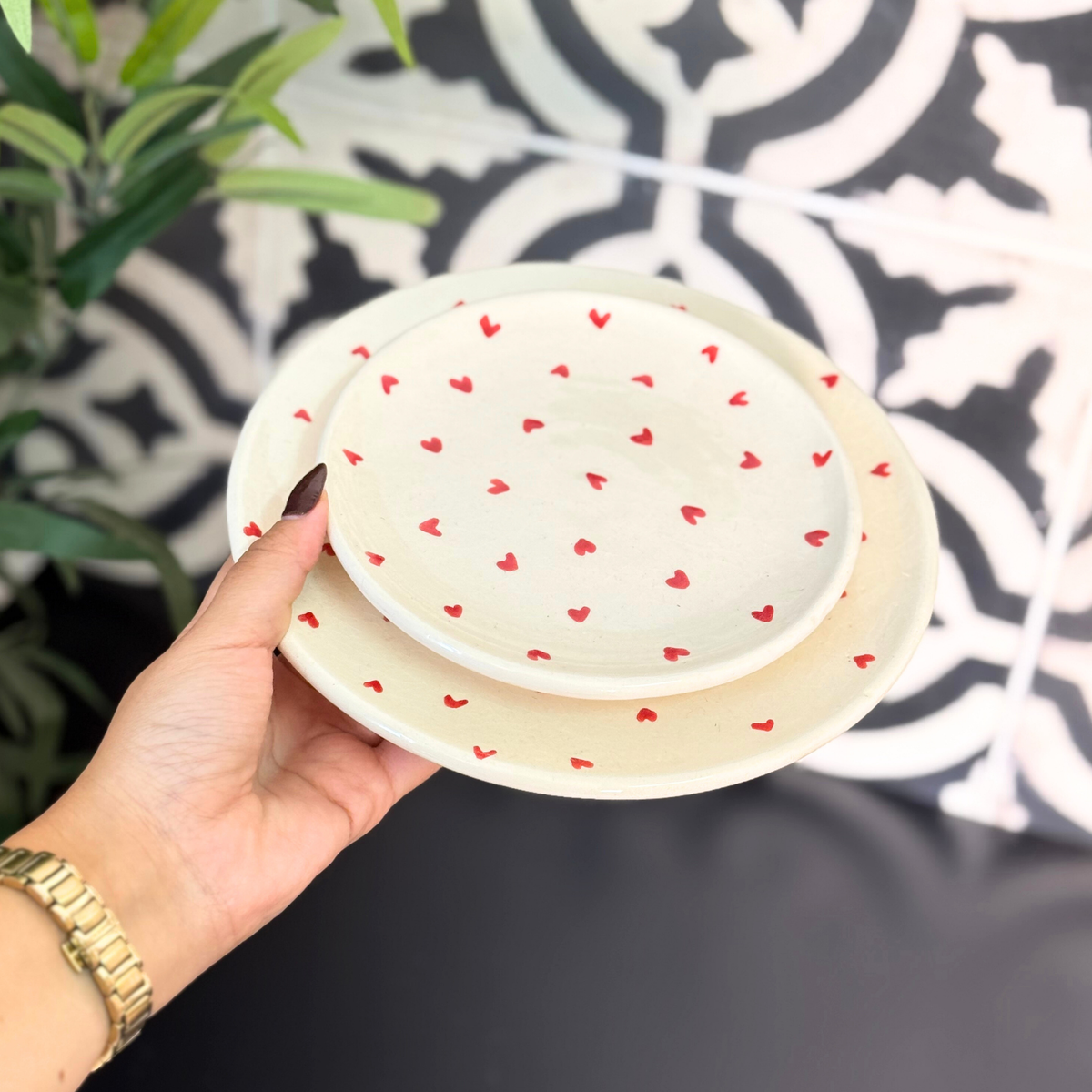 Set assiettes Tayri cœur (2 pièces)
