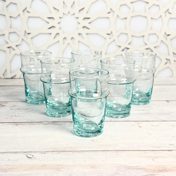 Set de 6 verres à thé beldi transparent 10cm