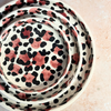 Set de 3 Assiettes Aslas à motifs leopard Bordeaux