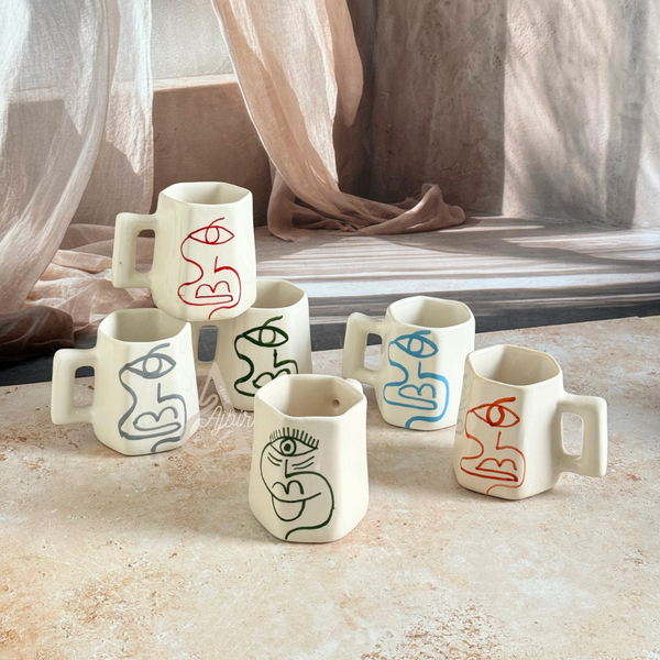 Mug irrégulier Oudm à l'argile blanche