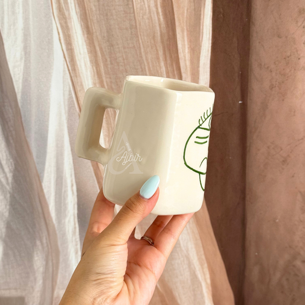 Mug irrégulier Oudm à l'argile blanche