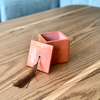 Boîte carrée en céramique terracotta mate Takrat