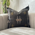 Housse de coussin artisanale Sabra (soie de cactus) noir (Copy)