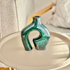 Vase Atlas petit turquoise moucheté