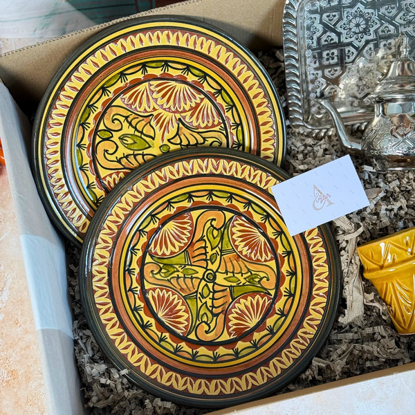 Coffret cadeau artisanal XL Ayal jaune beldi chic
