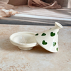 Petit tagine artisanal Tayri cœurs vert