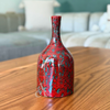 Vase bouteille bordeaux moucheté Asif