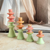 Porte bougie moderne vert pastel