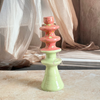 Porte bougie moderne vert pastel