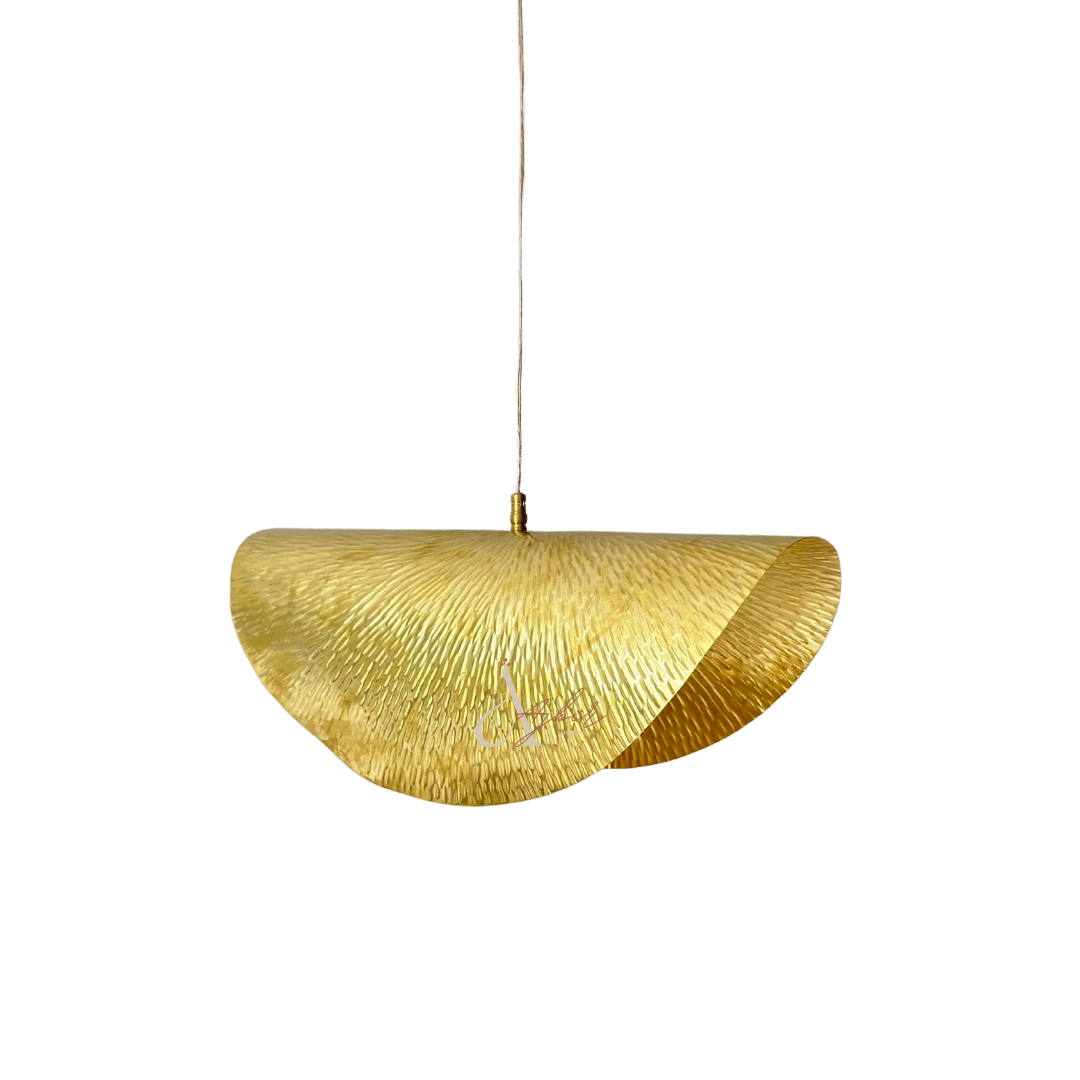 Suspension en laiton Ayour doré  50cm - Ajbir