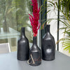 Vase bouteille noir - Ajbir