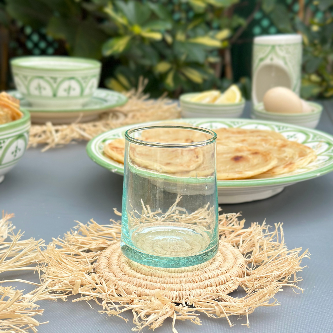 Assiette Taddart vert - Ajbir
