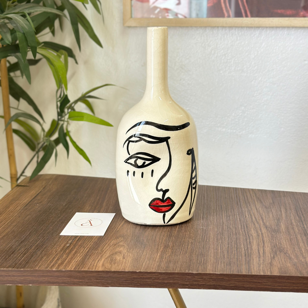 Vase artisanal Oudm rouge