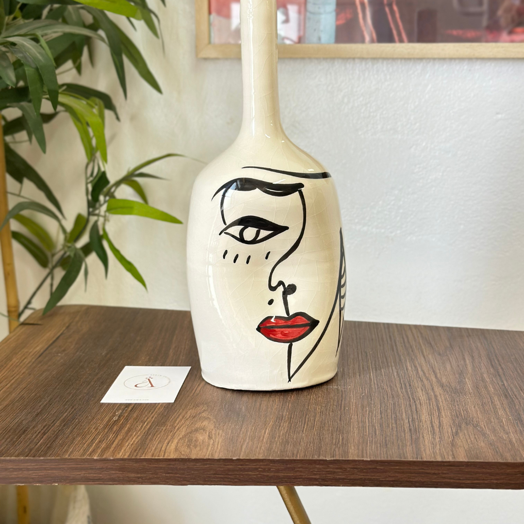 Vase artisanal Oudm rouge
