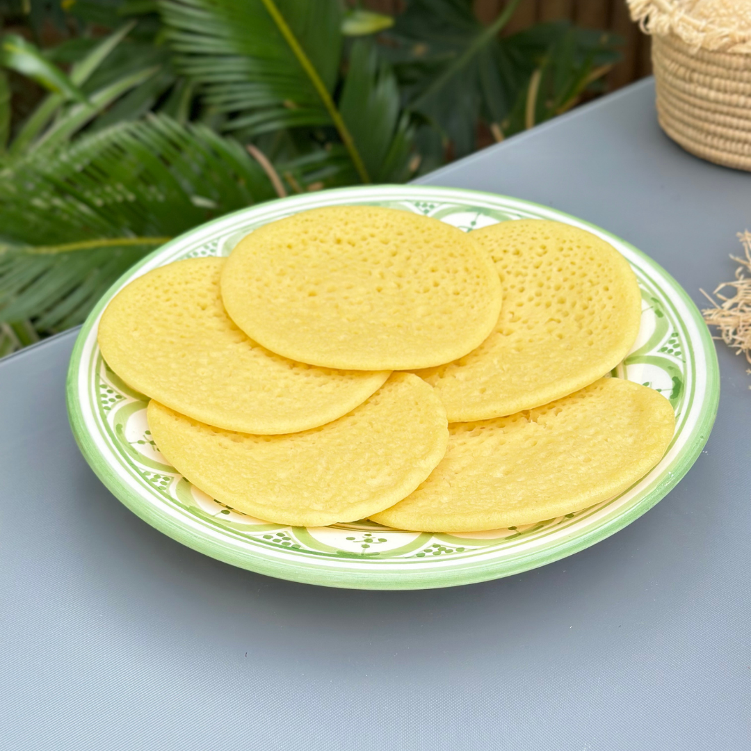 Assiette Taddart vert - Ajbir