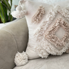 Housse de coussin Tit crème et beige - Ajbir